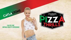Pizza Thrills - Horny Czech Teen Cayla Lyons Fuck VR